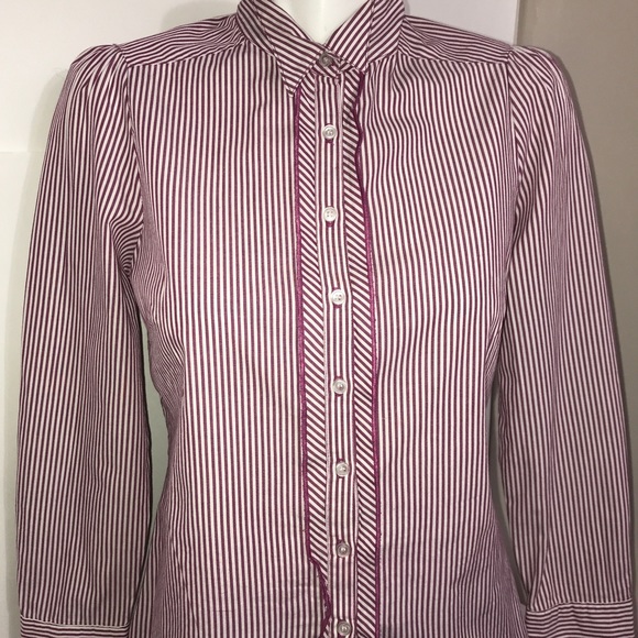 Harve Benard Candy Striped Cotton Button Up Shirt - Picture 4 of 9
